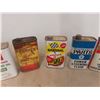 Image 3 : 10x Quart Oil Cans , Shell, J.D, Chrysler, AM + 