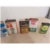 Image 4 : 10x Quart Oil Cans , Shell, J.D, Chrysler, AM + 