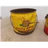 Image 2 : 3 Grease Pails, White Row, Shell, Great West 
