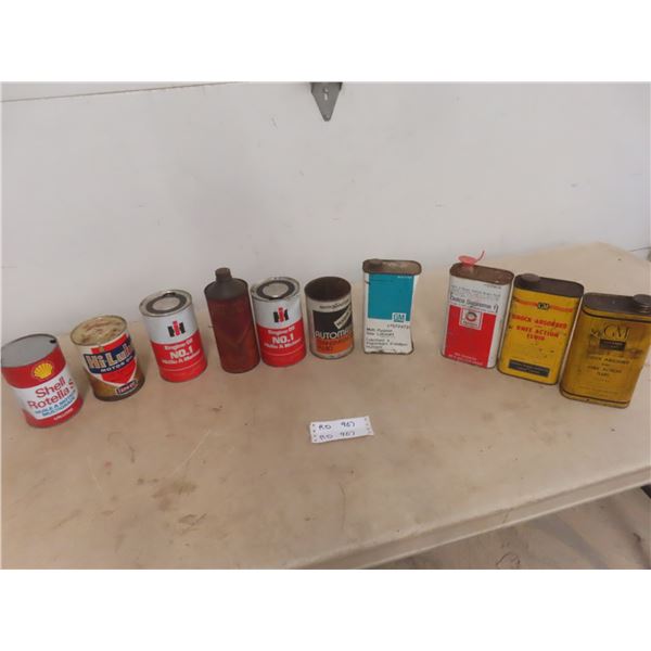 10 Oil Cans, Shell, GM +