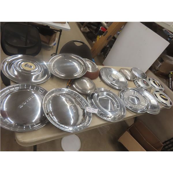 15x Hubcaps Vintage, Chevy, Buick, Pontiac, Ford Rambler 