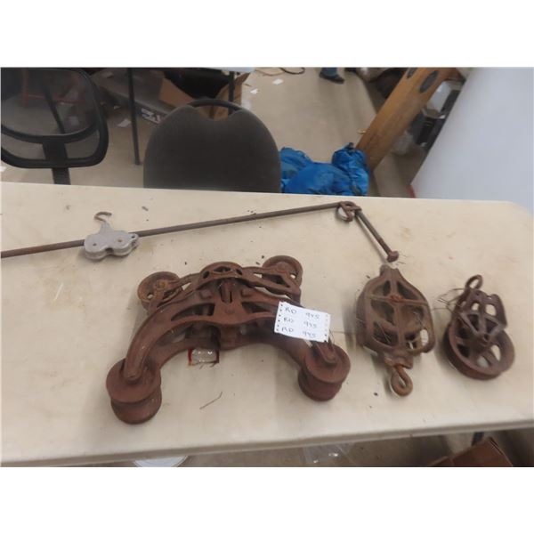 Hayloft Trolley + Pulleys 