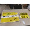 Image 1 : Bucktail Metal Sign 10 1/2" + 23 1/2 " + Caution Head Protection Metal Sign 10" x14" 