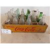 Image 2 : Coca Cola Wooden Crate with 24 Bottles, Orange Crush, Sprite, Coke + 
