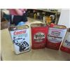Image 2 : 9x 1 Litre Oil Cans Texaco, Castrol, Motorcycle, Gulf +