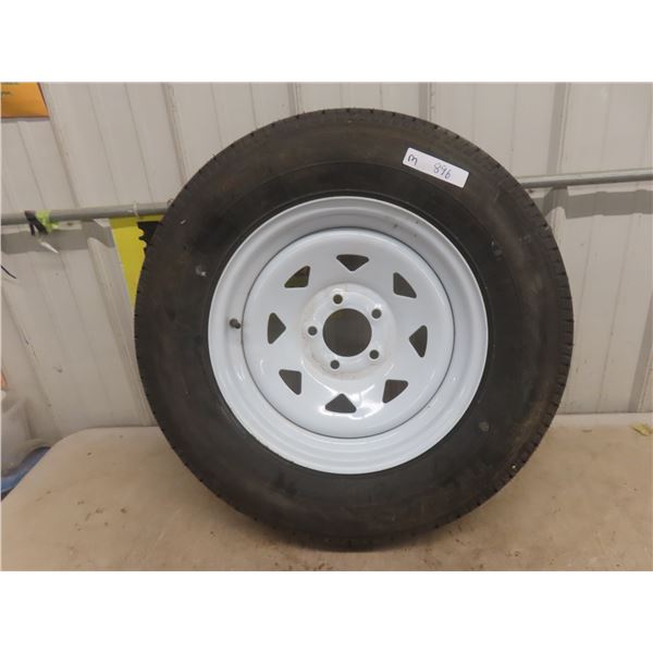 New ST 205/75 R15 Trailer Tire + Rim 