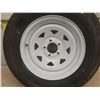 Image 2 : New ST 205/75 R15 Trailer Tire + Rim 