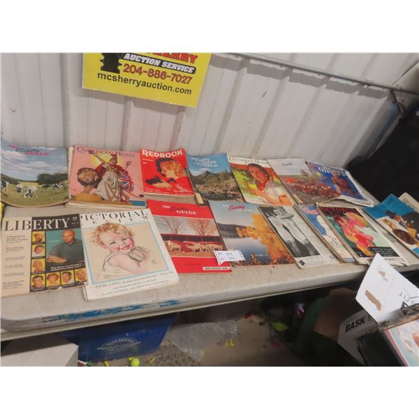 30x Old Magazines 1930s + Up, Canadian Home, Liberty, Country 