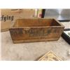 Image 3 : Poplar Wood Crate, Old Medicine Bottles + Tins +