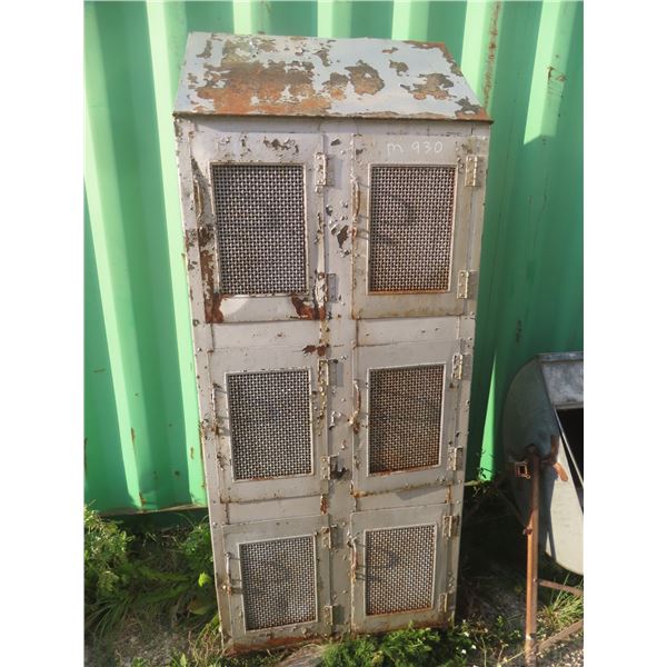 Railway Compartment Metal Locker 78"x32"x16"