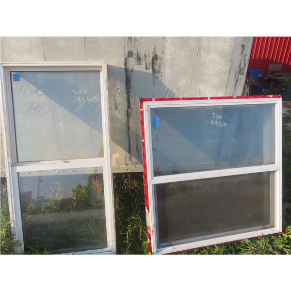 2 x Windows 1) 48"x48" 1) 30"x60"