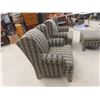 Image 5 : 2 Living Room Matching Chairs  and 1 Ottoman 