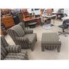 Image 6 : 2 Living Room Matching Chairs  and 1 Ottoman 