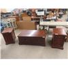 Image 1 : 3 Piece  Coffee Table, 19" x 30"x 50" + 2 End Tables 26"x 18" x 26 "