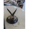 Image 4 : Butterfly in Glass Dome with Wood Base 