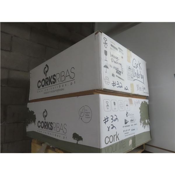 80 Pieces 1/4'' Thick Cork Underlay