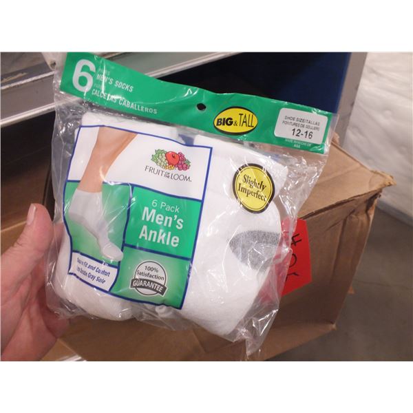 2 Packs Of Men's Ankle Socks