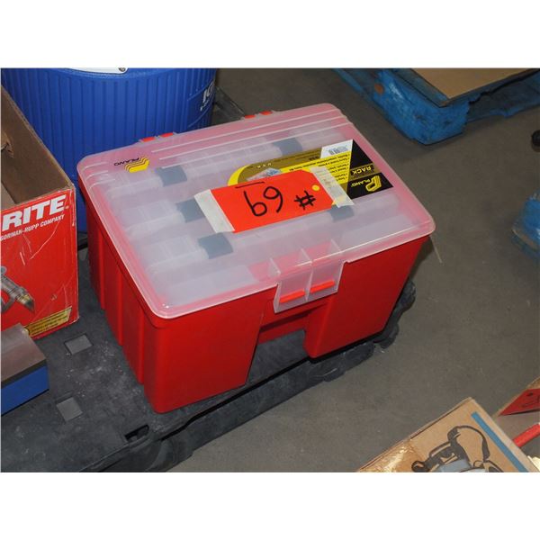 Plastic tool kit w/ 4 inserts