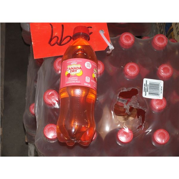 24 500 ml Bottles Of Canada Dry Raspberry Lemonade