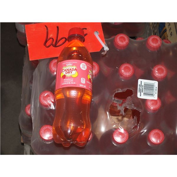 24 500 ml Bottles Of Canada Dry Raspberry Lemonade