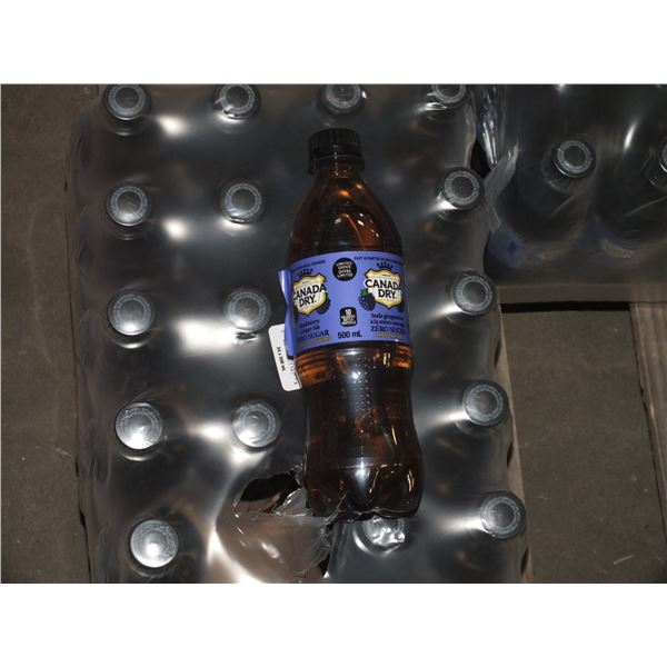 24 500 ml Bottles Of Canada Dry Blackberry Ginger ale