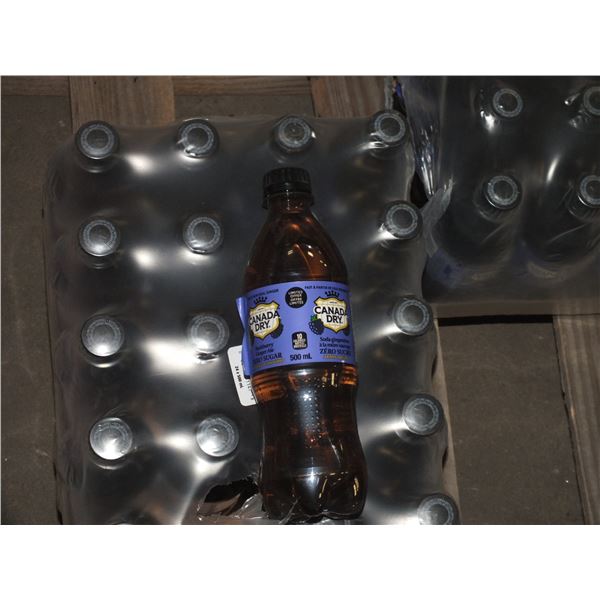 24 500 ml Bottles Of Canada Dry Blackberry Ginger ale