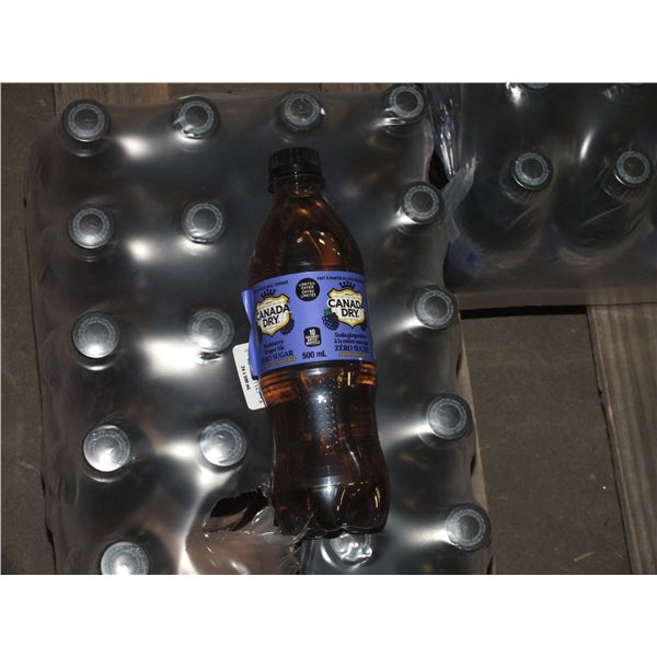 24 500 ml Bottles Of Canada Dry Blackberry Ginger ale