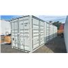 Image 1 : 40' SHIPPING CONTAINER - DUAL FRONT DOOR, 4X DUAL SIDE DOORS WITH CAM LOCKS - 52,910 LBS GROSS,