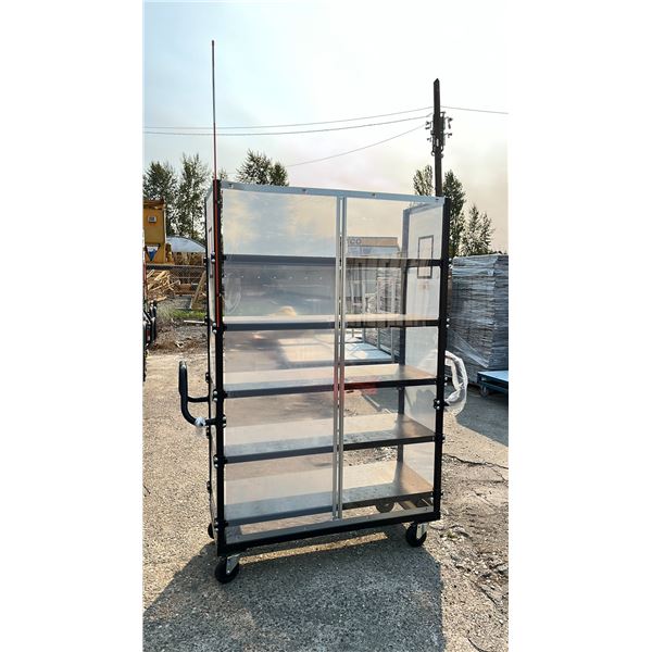 6' 4" 4-WHEEL DUAL-HANDLED MULTI-LEVEL ROLLING RACK