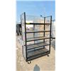 Image 2 : 6' 4" 4-WHEEL DUAL-HANDLED MULTI-LEVEL ROLLING RACK