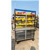 Image 2 : 6' 4" 4-WHEEL DUAL-HANDLED MULTI-LEVEL ROLLING RACK