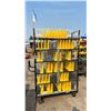 Image 2 : 6' 4" 4-WHEEL DUAL-HANDLED MULTI-LEVEL ROLLING RACK