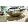 Image 2 : COMMERCIAL 18.5" STEEL HAMMERED WOK WITH HANDLES