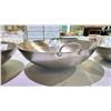 Image 2 : COMMERCIAL 18.5" STEEL HAMMERED WOK WITH HANDLES