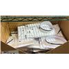 Image 2 : BOX OF WHITE BUTTON UP COLLARED SHIRTS & BOX OF HALF APRONS