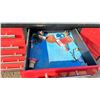 Image 8 : 15-DRAWER 2-DOOR 9'5" X 28.5" X 36" TOOLBOX WITH KEYS & ASSORTED CONTENTS