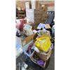 Image 2 : PALLET FILLED WITH - UMBRELLAS, PENS, BAGS, CHRISTMAS DECORATIONS, TAPE & MORE