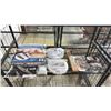 Image 1 : SHELF OF ASSORTED BATTERIES, FELT PLATE STORAGE DIVIDERS, DR HO'S CIRCULATION PROMOTER & MORE