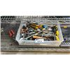 Image 2 : MASTERCRAFT SOCKET SET (MISSING 1 SOCKET) & BIN OF ASSORTED HAND TOOLS (BIN INCLUDED)