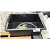 Image 2 : IBUILD QUARTZ SINK ACRYLIC GRANITE DROP IN BASIN SINK (APPROX. 23.5" X 18"W X 9"D)