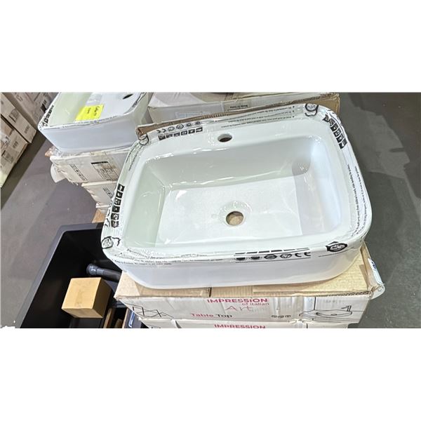 IMPRESSION OF ITALIAN ART TABLE TOP VESSEL SINK *IN BOX*