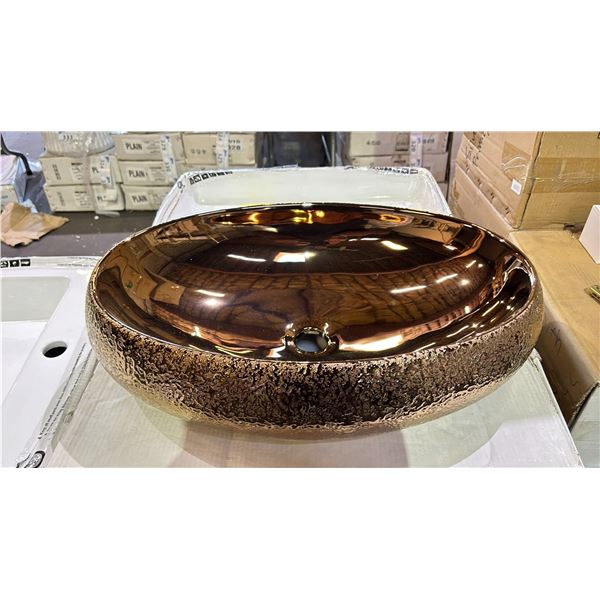 IMPRESSION OF ITALIAN ART TABLE TOP VESSEL SINK *IN BOX*