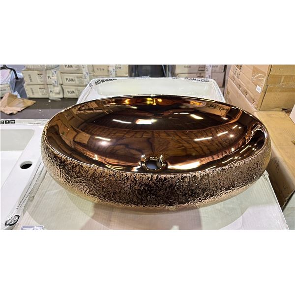 IMPRESSION OF ITALIAN ART TABLE TOP VESSEL SINK *IN BOX*