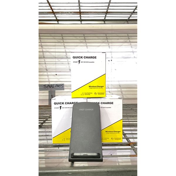 (3) QUICK CHARGE WIRELESS CHARGING STANDS