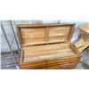 Image 2 : CEDAR STORAGE CHEST WITH SHELF 42" X 16" X 20"