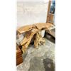 Image 2 : LIVE EDGE TEAK CONSOLE TABLE 47" X 16" X 30"