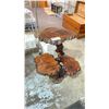 Image 1 : 3-TIER LIVE EDGE SHELVING UNIT 27" X 21" X 26"