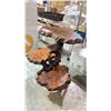 Image 2 : 3-TIER LIVE EDGE SHELVING UNIT 27" X 21" X 26"