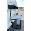 Image 2 : 3-TIER METAL TABLE WITH ORGANIZERS & MONITOR MOUNT 68" X 39" X 77"