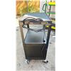 Image 2 : PORTABLE A/V CART WITH EXTENSION BAR, LOCKING WHEELS & LOCKING DOOR COMPARTMENT 24" X 18"X 40"